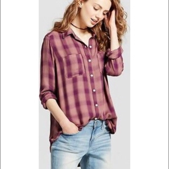 Mossimo Flannel Sweatshirt - Picture 1 of 3